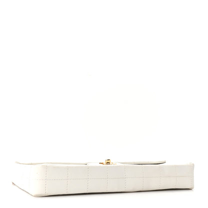 Chanel Lambskin East West Chocolate Bar Flap White 4 of 10