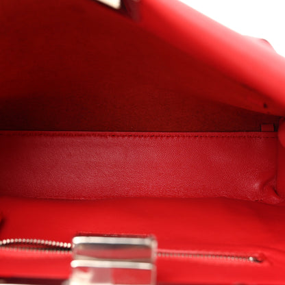 Fendi Vitello Seta Century Nappa Whipstitch Mini Peekaboo Iconic Satchel Fiamma 5 of 11