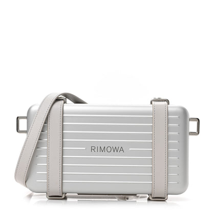 Christian Dior X RIMOWA Aluminum Personal Clutch On Strap Silver 1 of 8