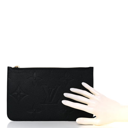 Louis Vuitton Empreinte Monogram Giant Neverfull MM Pochette Black 2 of 6