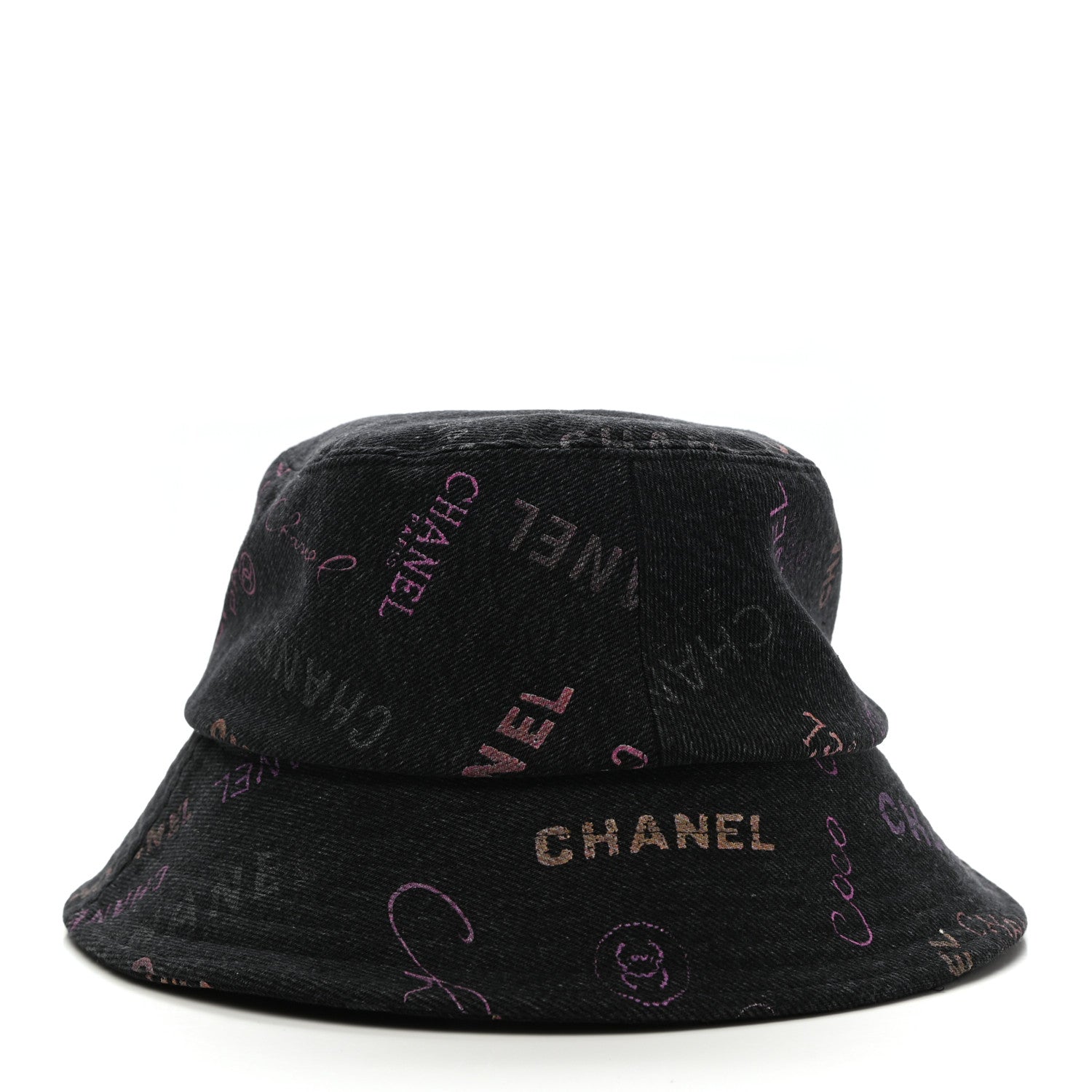 Chanel Denim Mood Cloche Bucket Hat M Black 4 of 7