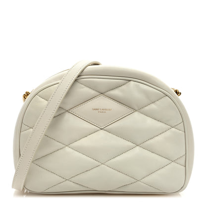 Saint Laurent Calfskin Quilted Demie Lune Shoulder Bag Crema Soft 1 of 8