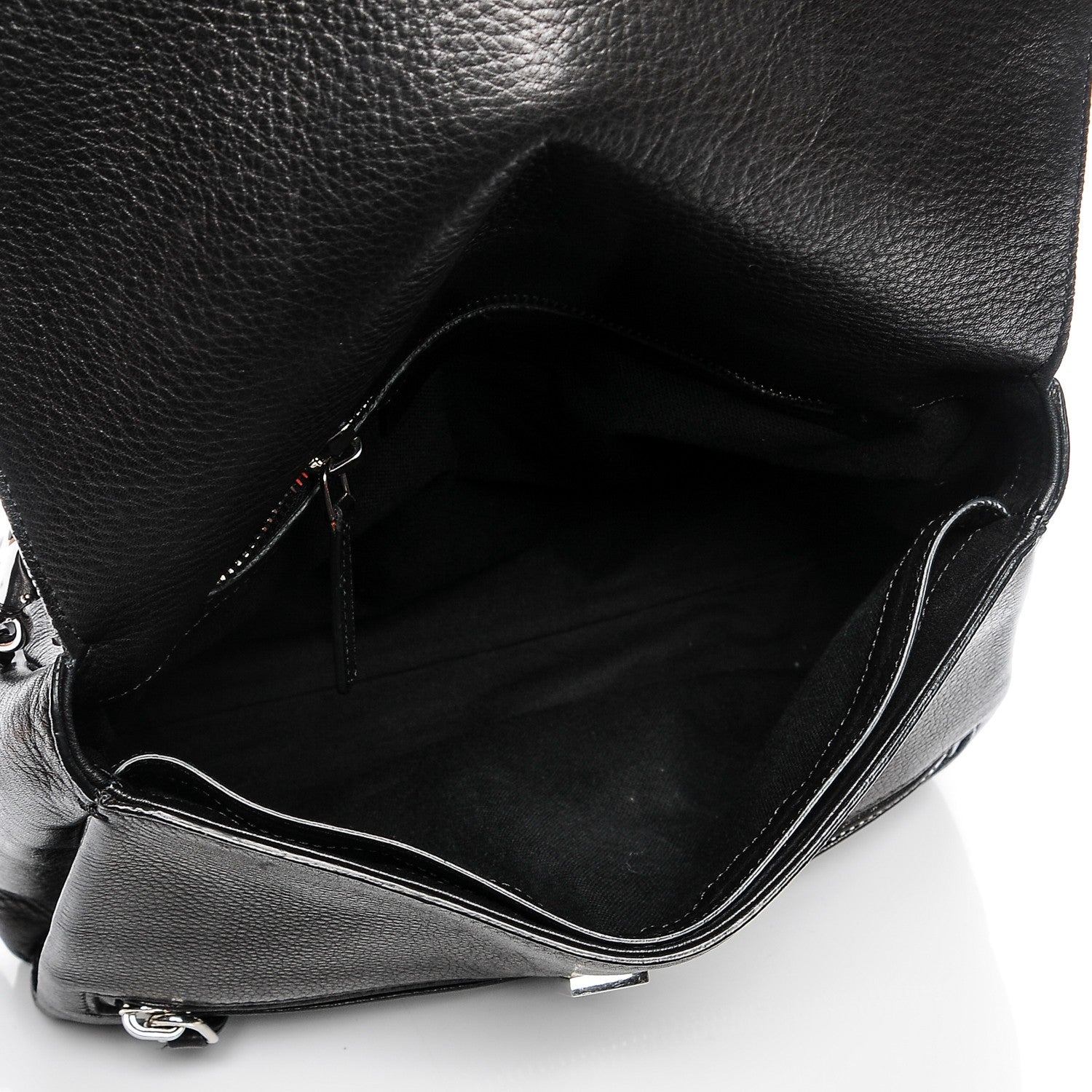 Givenchy Pebbled Calfskin Small Pandora Pure Flap Bag Black 5 of 8