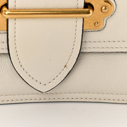 Prada Glace Calfskin Large Soft Cahier Bag White 14 of 15