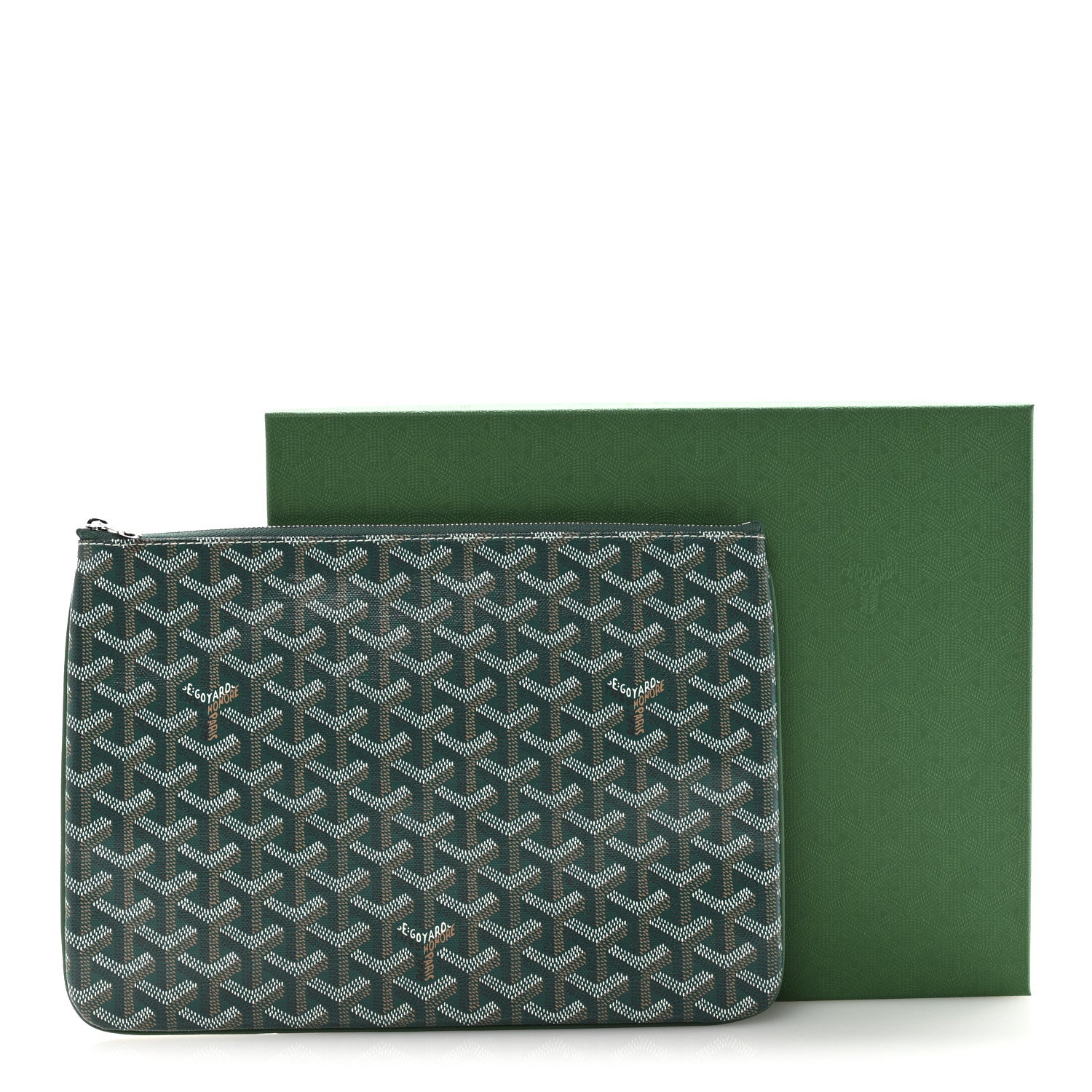 Goyard Goyardine Senat Pochette MM Green 10 of 10