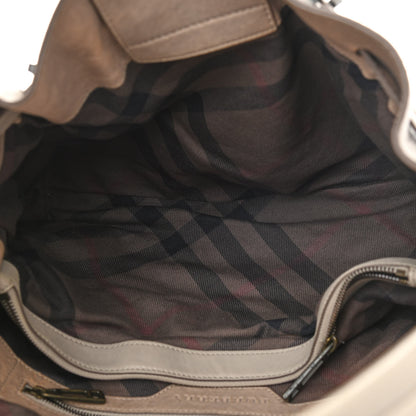 Burberry Lambskin Quilted Medium Enmore Hobo Beige 5 of 16