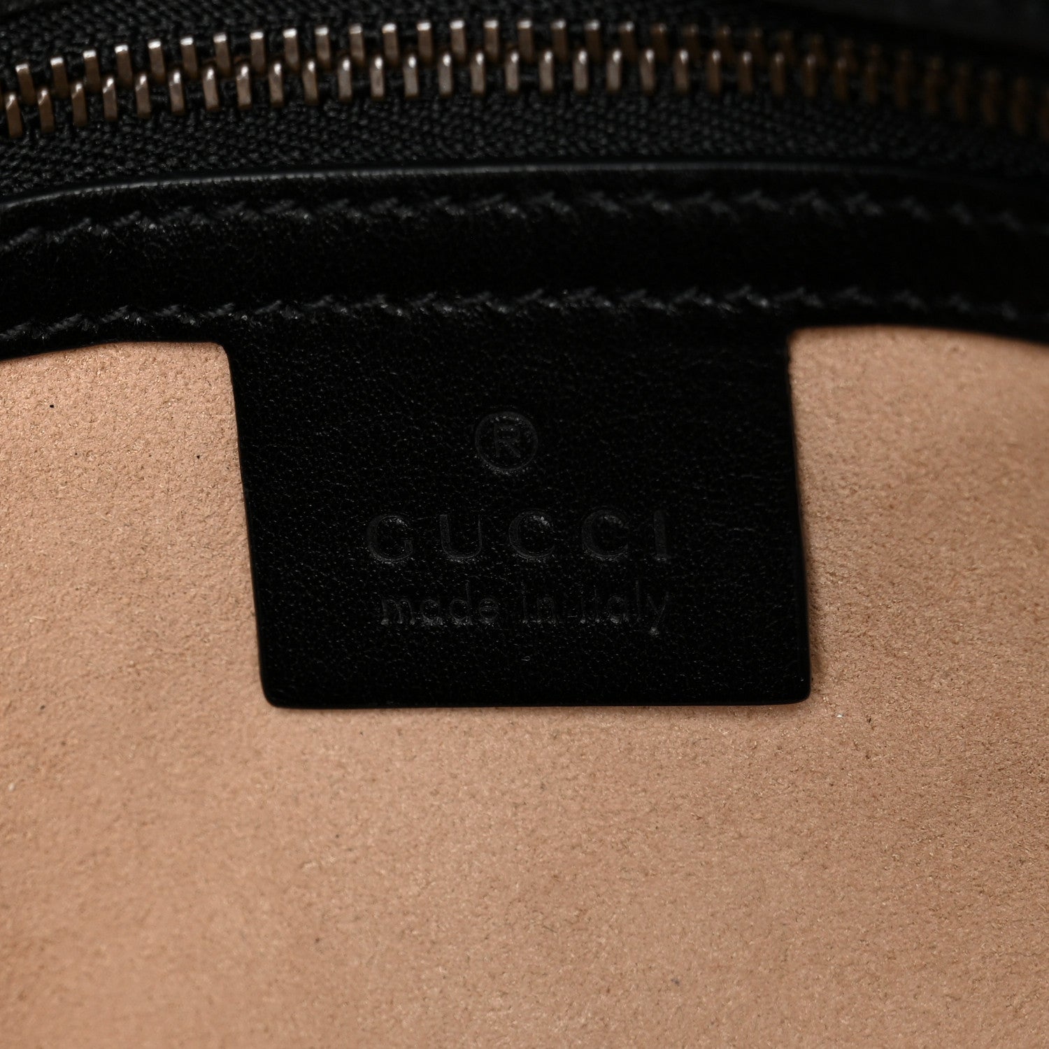 Gucci Calfskin Matelasse Small GG Marmont Shoulder Bag Black 12 of 13