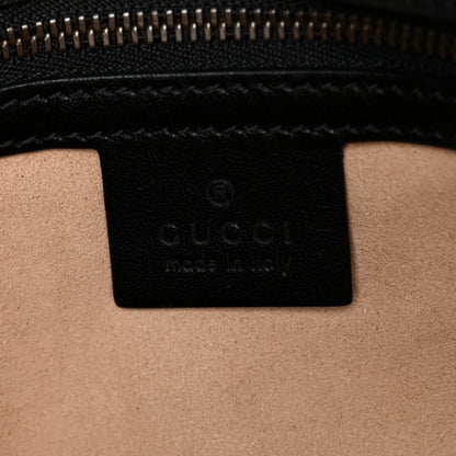 Gucci Calfskin Matelasse Small GG Marmont Shoulder Bag Black 12 of 13
