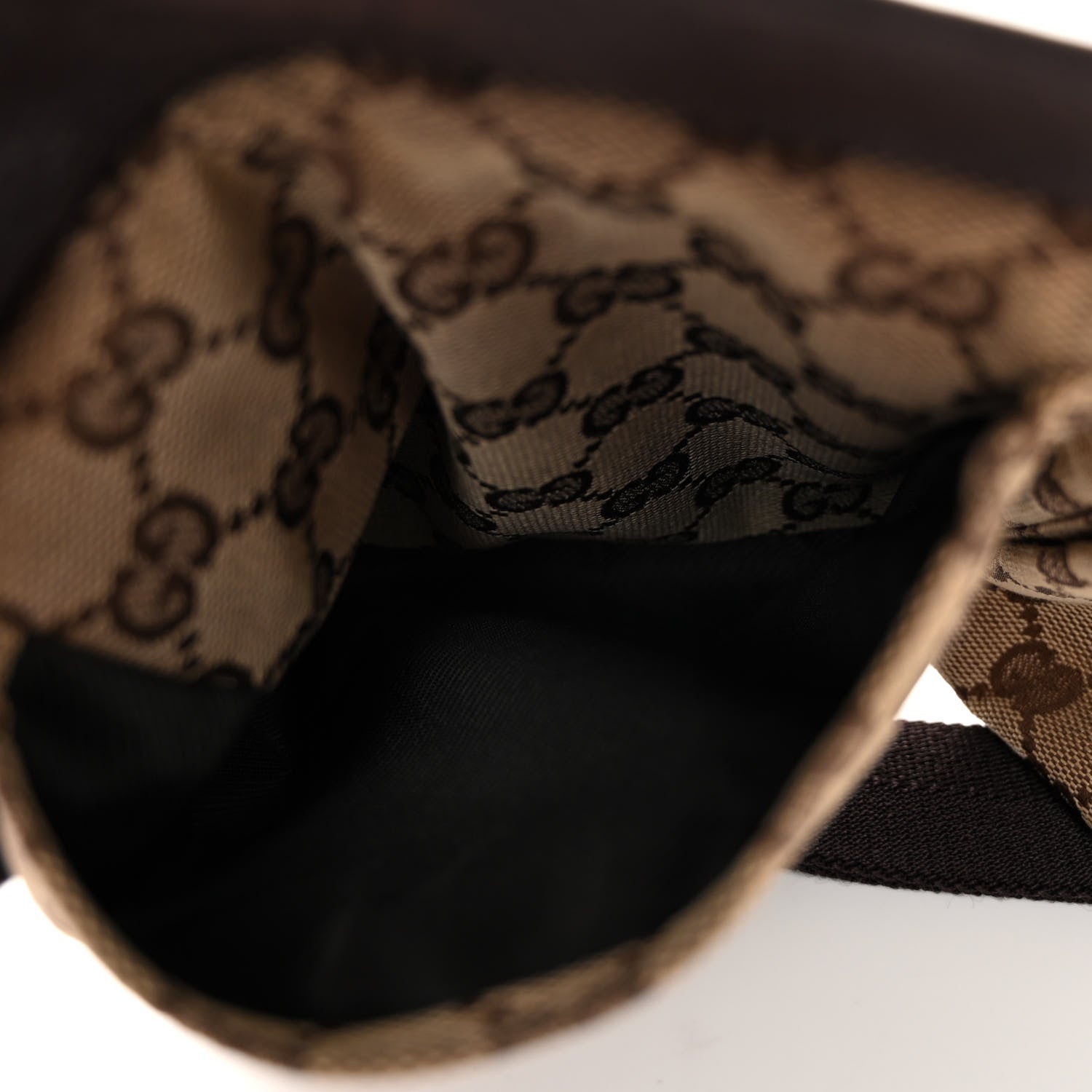 Gucci GG Monogram Double Pocket Belt Bag Dark Brown 6 of 10