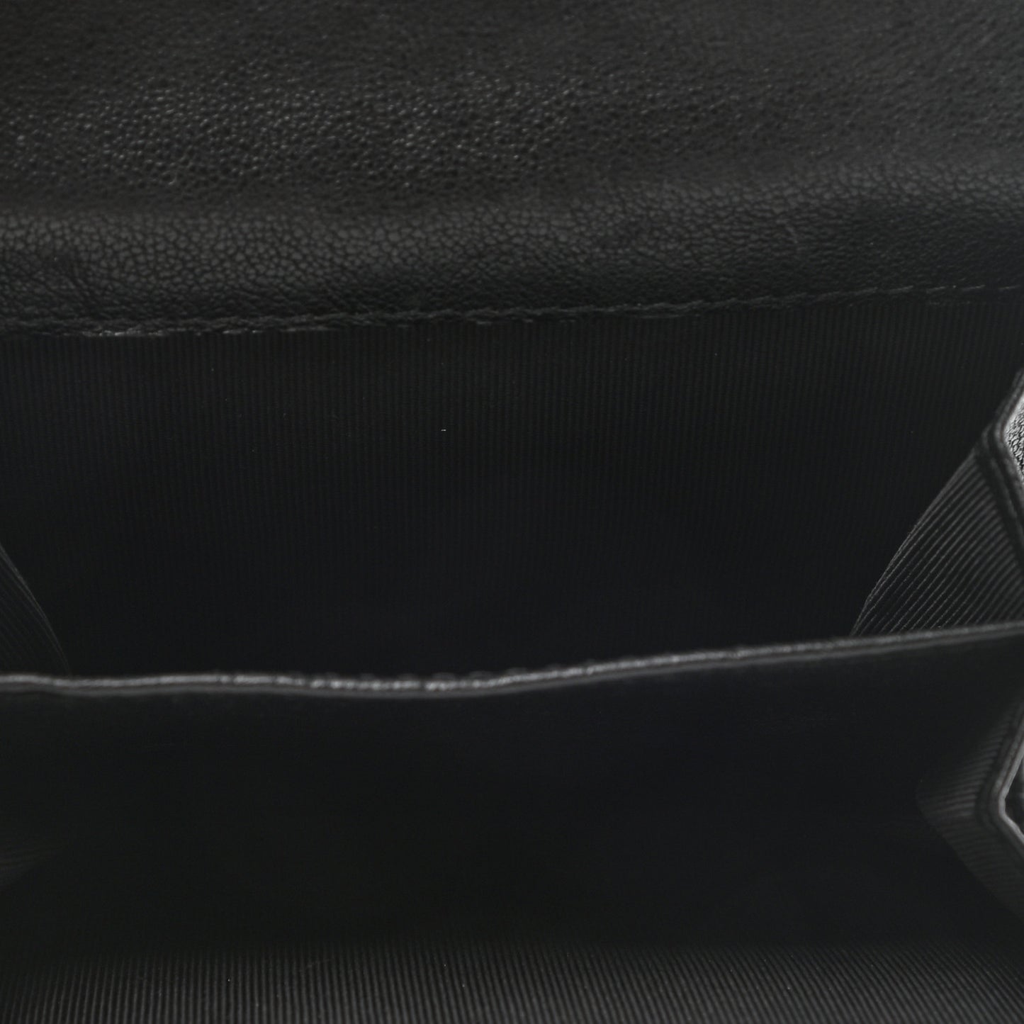 Aged Calfskin Chevron Quilted Reissue Flap Card Holder So Black