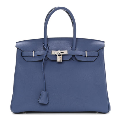 Hermes Togo Birkin 35 Bleu Agate 1 of 12