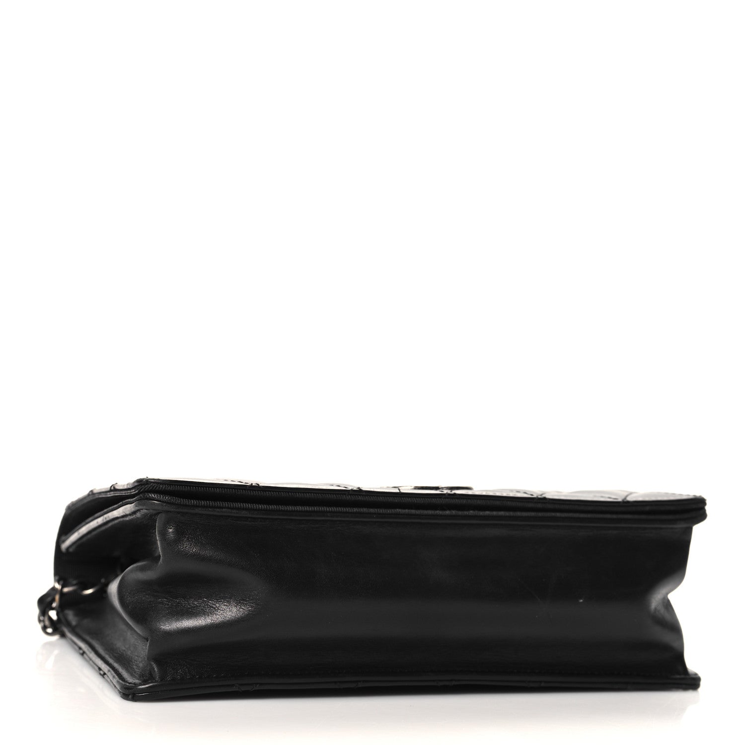 Chanel Calfskin Quilted Ballerine Flap Black Beige 6 of 15