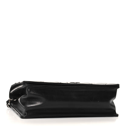 Chanel Calfskin Quilted Ballerine Flap Black Beige 6 of 15