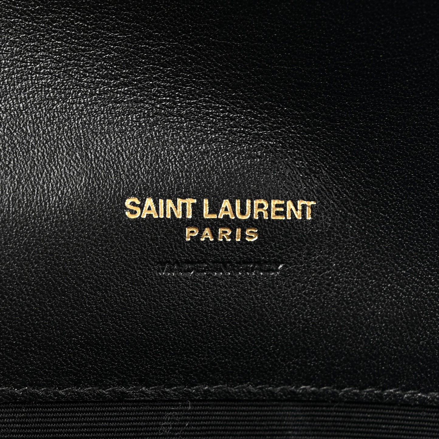 Nappa Patent Calfskin Two-Toned Monogram Pouch Alabastro Black