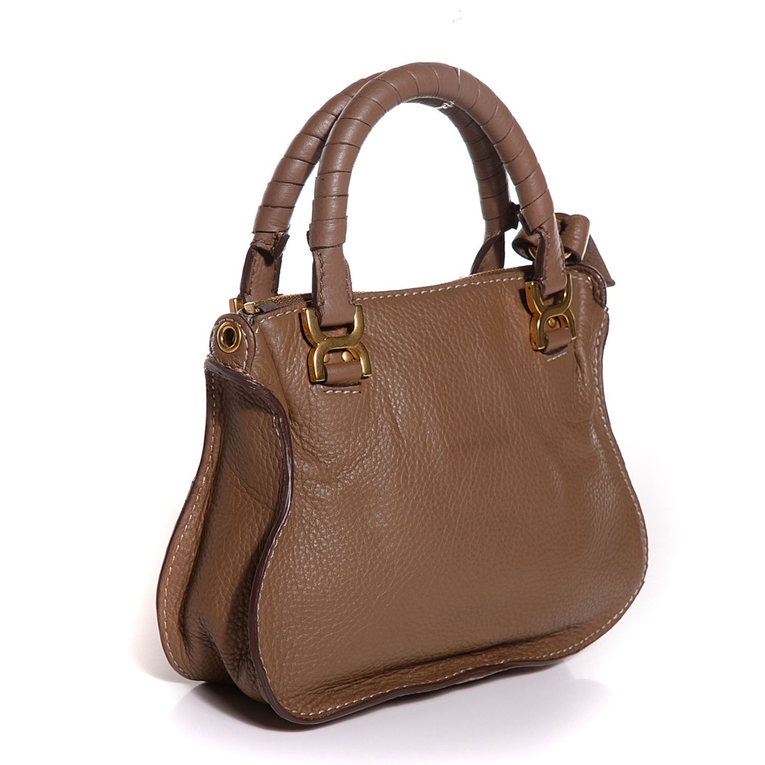 Chloe Calfskin Mini Marcie Satchel Khaki 3 of 8