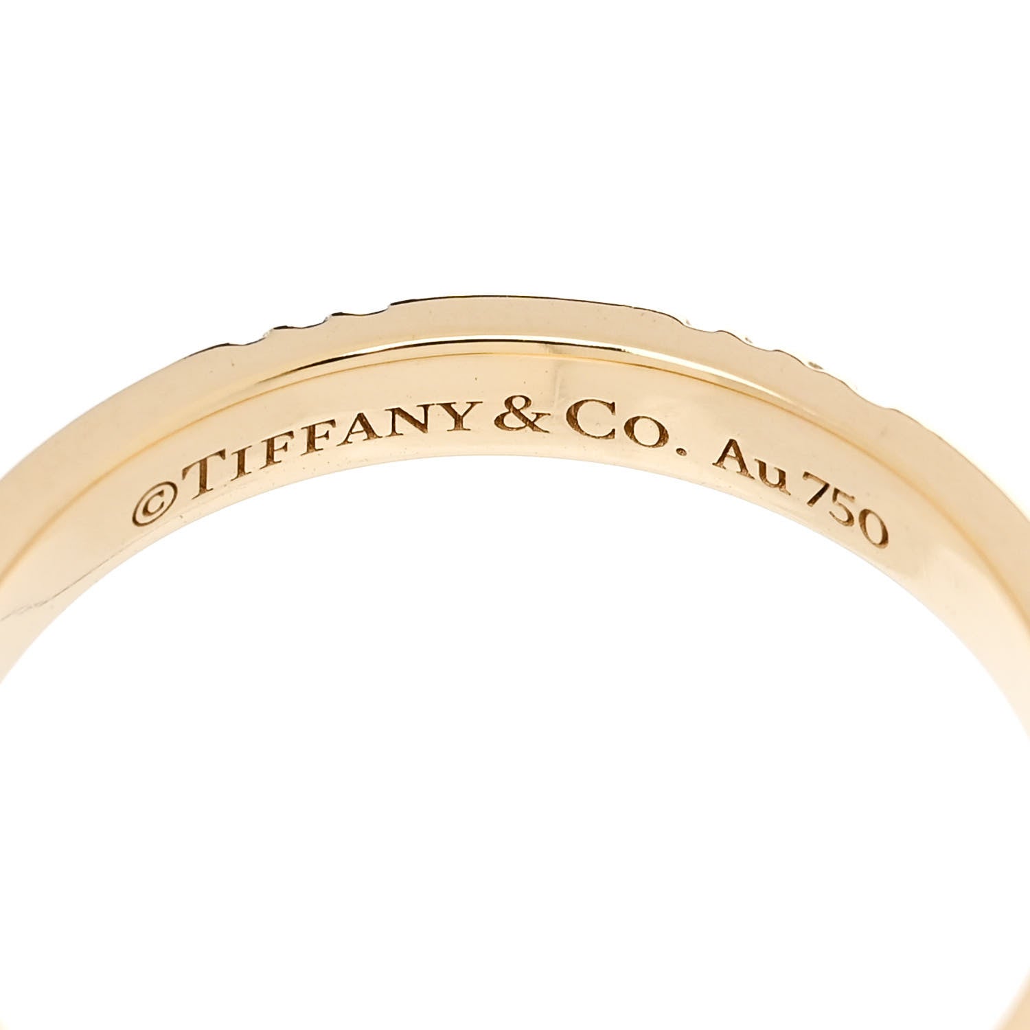 Tiffany 18K Yellow Gold Atlas X Closed Narrow Ring 57 8 4 of 5