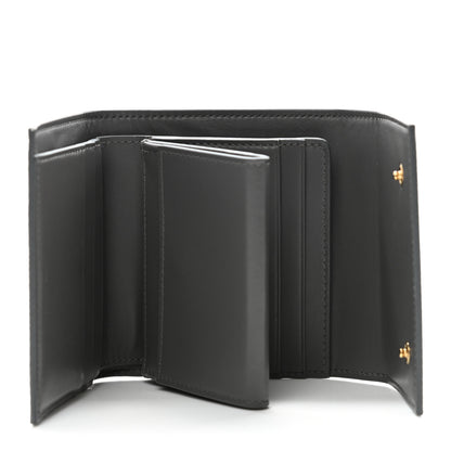 Celine Grained Calfskin Small Tri-Fold Wallet Grey 5 of 15