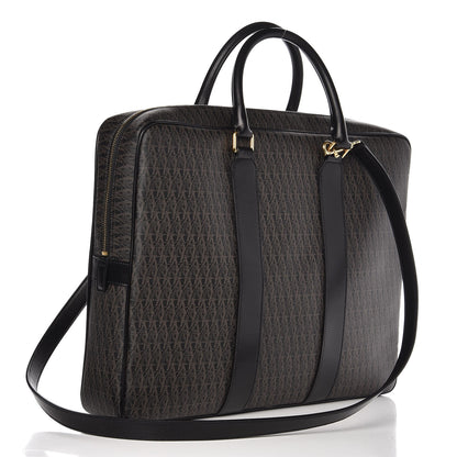 Saint Laurent Toile Classic Monogram Flat Briefcase Black 4 of 9