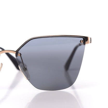 Prada Metal Polarized Cat Eye Sunglasses SPR 68T Black 7 of 9