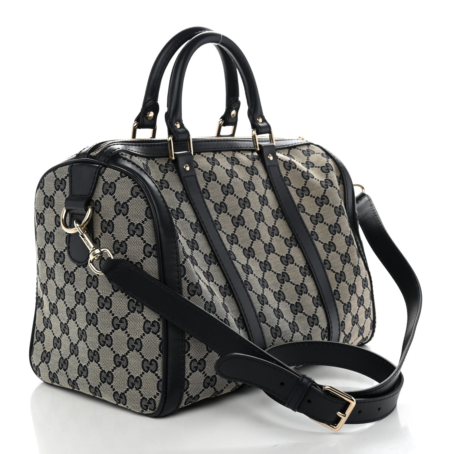 Gucci Monogram Medium Boston Navy 3 of 10