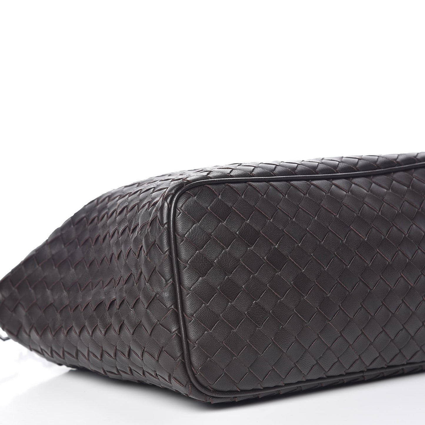 Nappa Intrecciato Small Shoulder Bag Ebano
