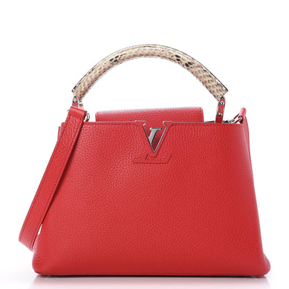 Louis Vuitton Taurillon Python Capucines BB Rubis 1 of 8