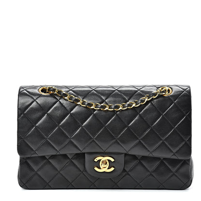 Chanel Lambskin Quilted Medium Double Flap Black 1 of 16