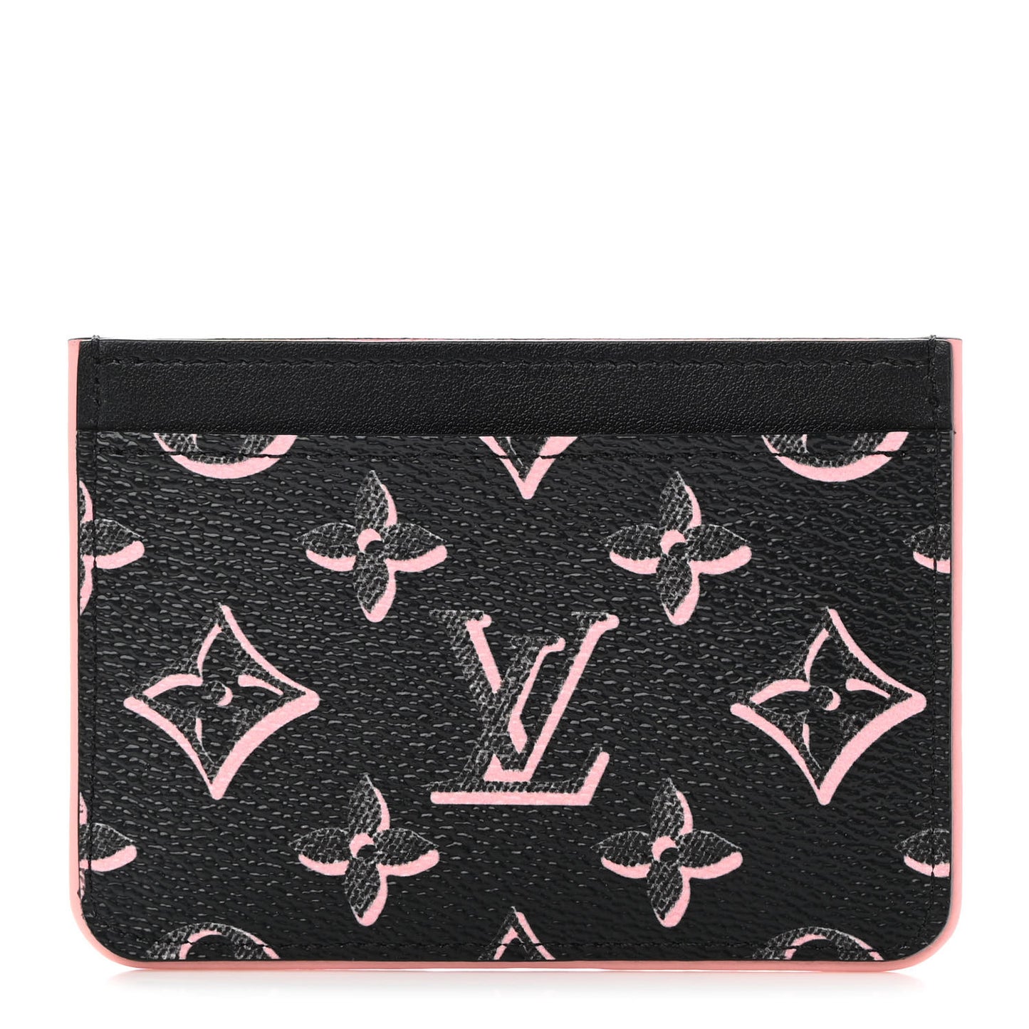 Monogram Fall for You LV Side-Up Card Holder Black
