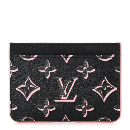 Louis Vuitton Monogram Fall for You LV Side-Up Card Holder Black 1 of 7