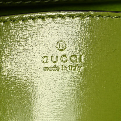 Gucci Canvas Calfskin Crystal GG Monogram Mini Jackie 1961 Green 6 of 10
