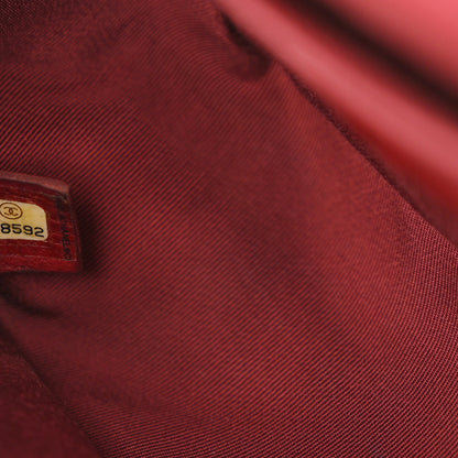Chanel Caviar Quilted Medium Boy Flap Dark Red 7 of 10
