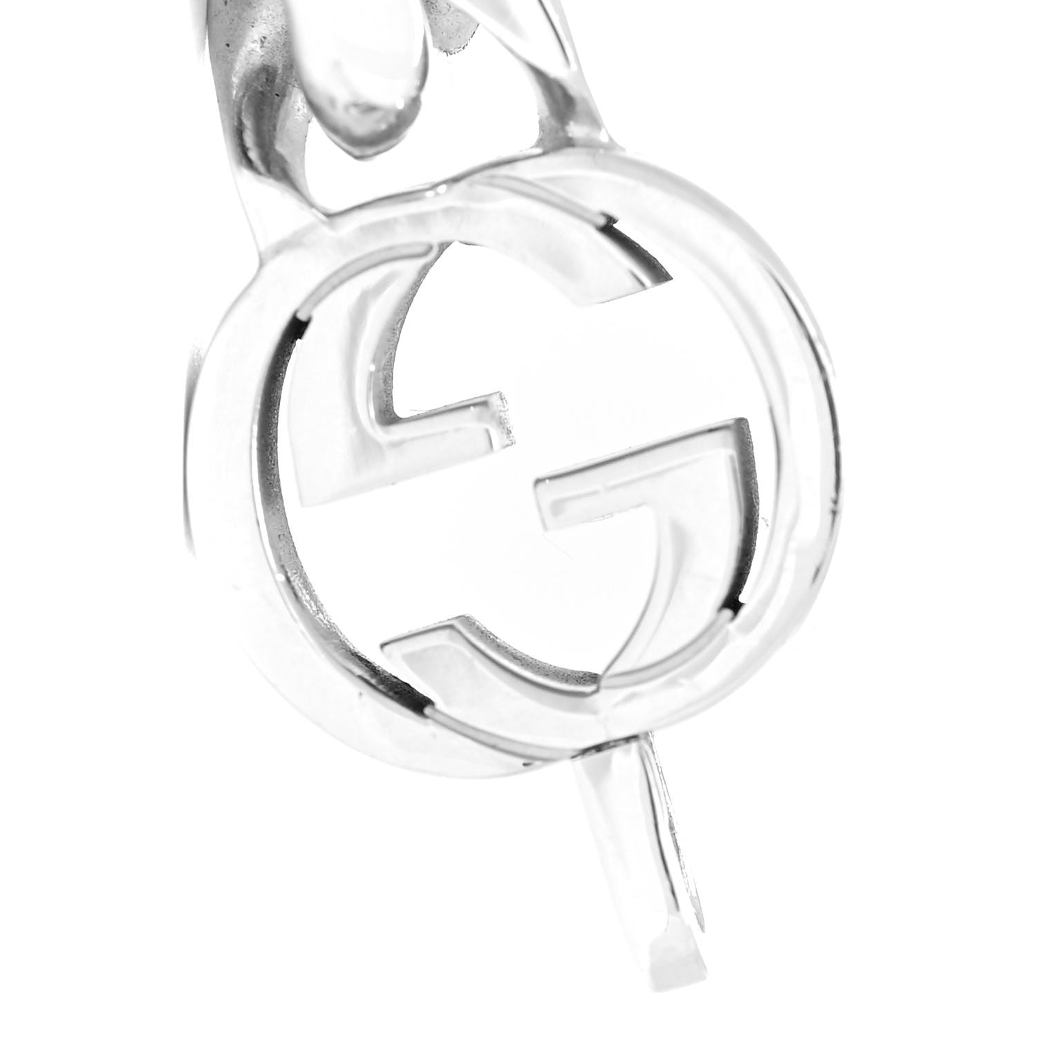 Gucci Sterling Silver Interlocking G Curb Chain Bracelet 4 of 6