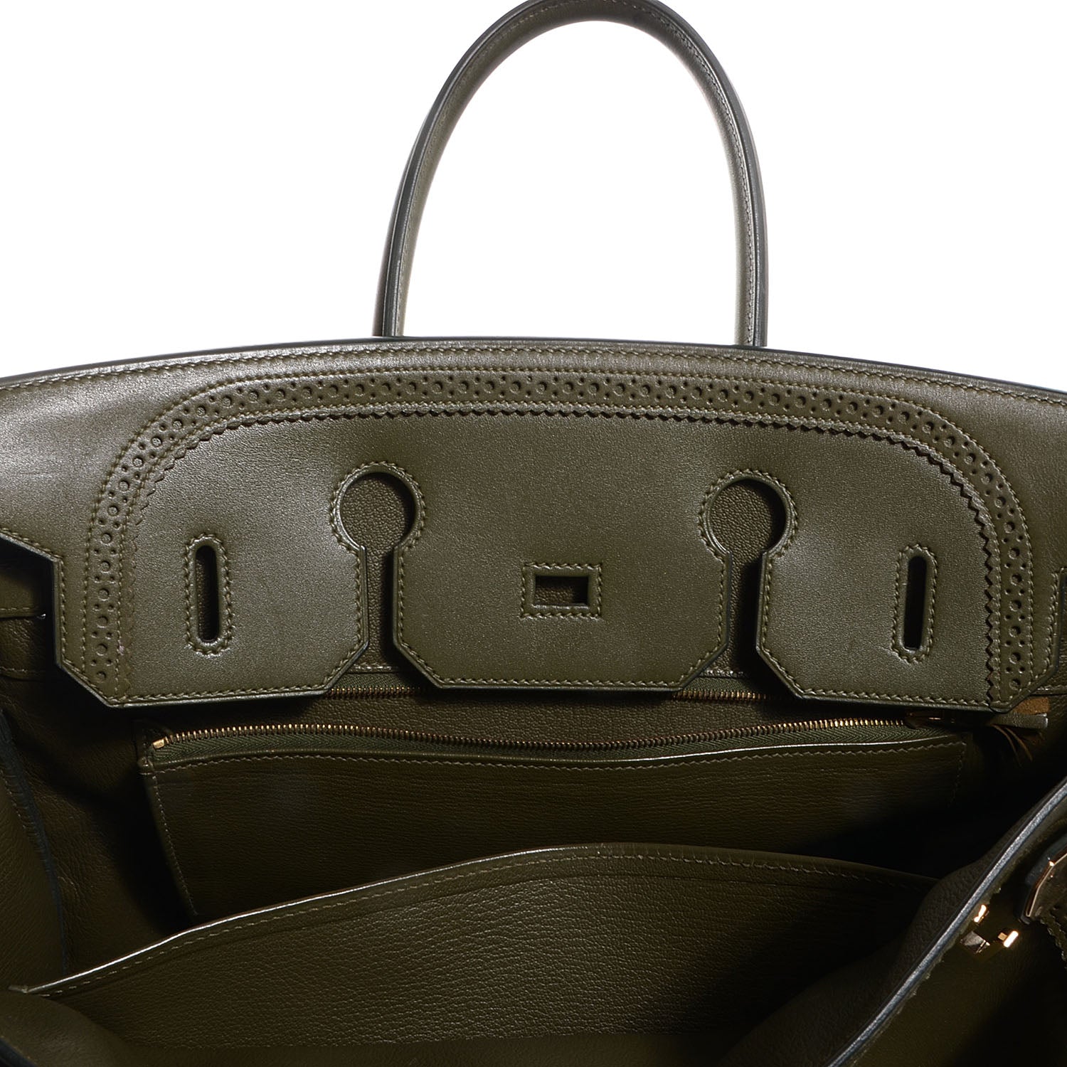 Hermes Tadelakt Ghillies Birkin 35 Vert Veronese 4 of 25