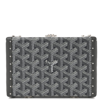 Goyard Goyardine Minaudiere Trunk Bag Grey 3 of 17