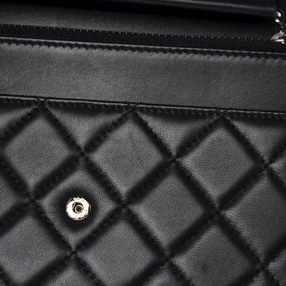 Chanel Lambskin Quilted Wallet On Chain WOC Black 9 of 14