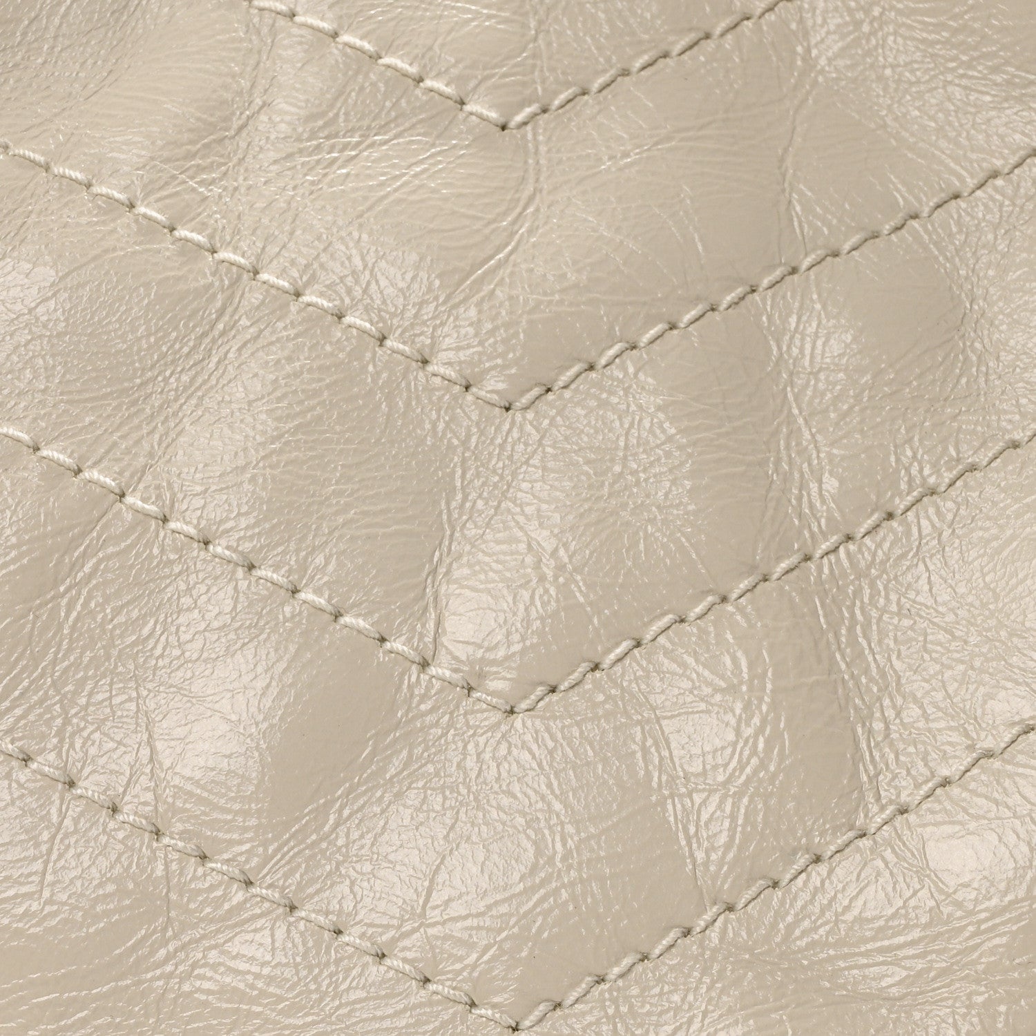 Saint Laurent Crinkled Calfskin Matelasse Monogram Medium Niki Shopper Tote Crema Soft 8 of 10