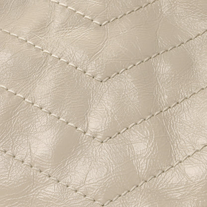 Saint Laurent Crinkled Calfskin Matelasse Monogram Medium Niki Shopper Tote Crema Soft 8 of 10