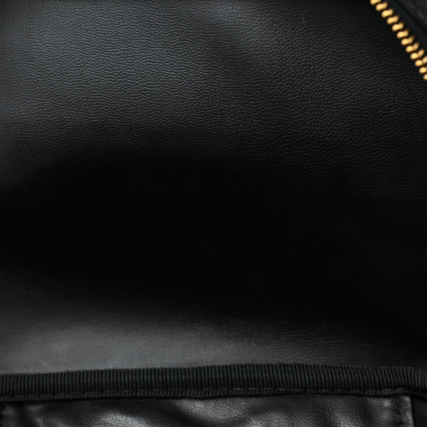 Lambskin Vanity Cosmetic Case Black