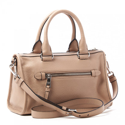 Prada Vitello Phenix Top Handle Shopping Satchel Cammeo 2 of 8