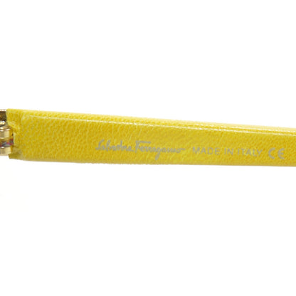 FASHIONPHILE SALVATOREFERRAGAMOLeatherAviatorSunglassesYellow 7 of 7