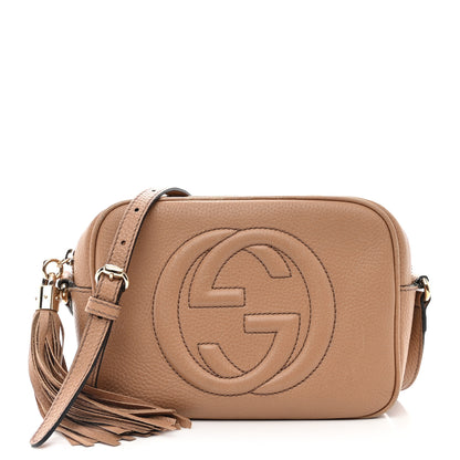 Gucci Pebbled Calfskin Small Soho Disco Bag Camelia 1 of 14
