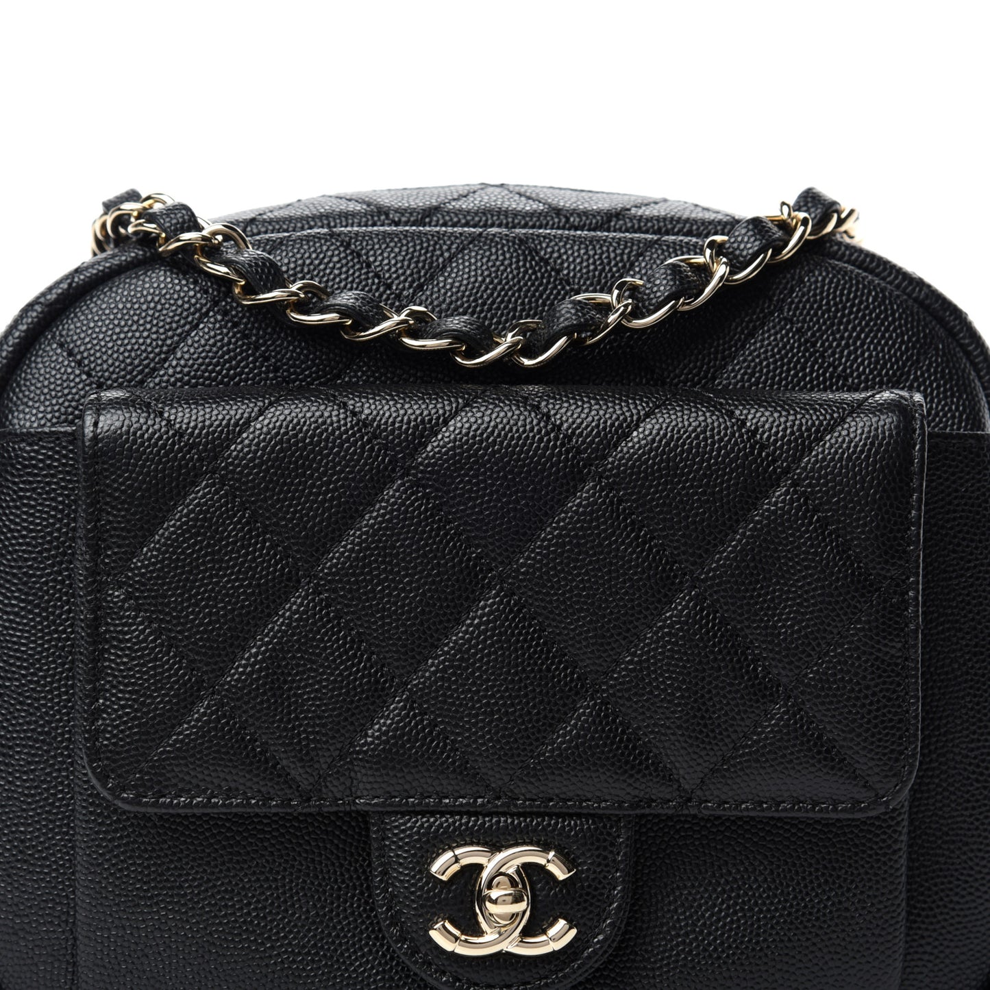 Caviar Quilted CC Day Camera Case Black