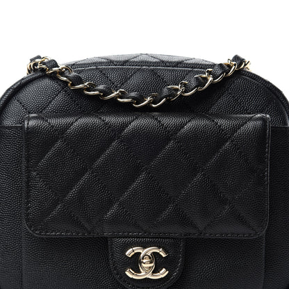 Chanel Caviar Quilted CC Day Camera Case Black 10 of 10