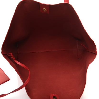Saint Laurent Calfskin Large Shopping Tote Rouge Eros 5 of 9