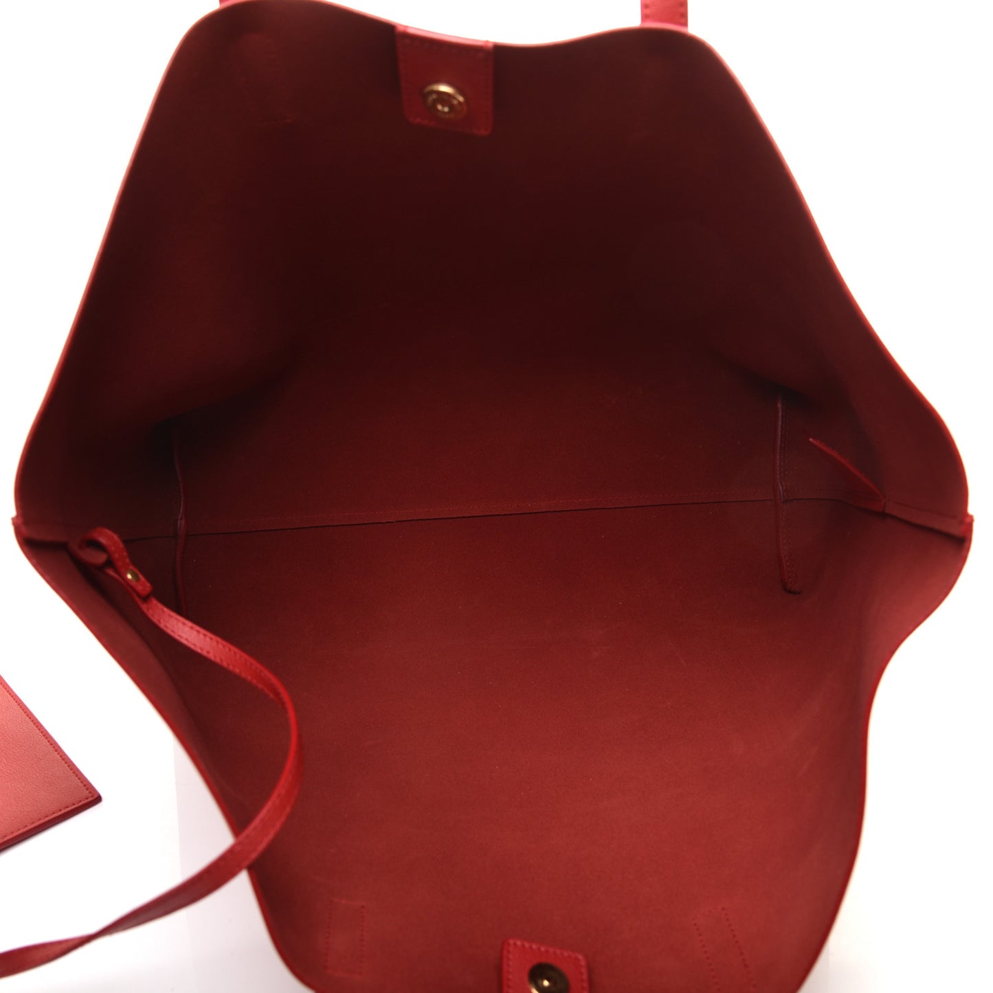 Calfskin Large Shopping Tote Rouge Eros