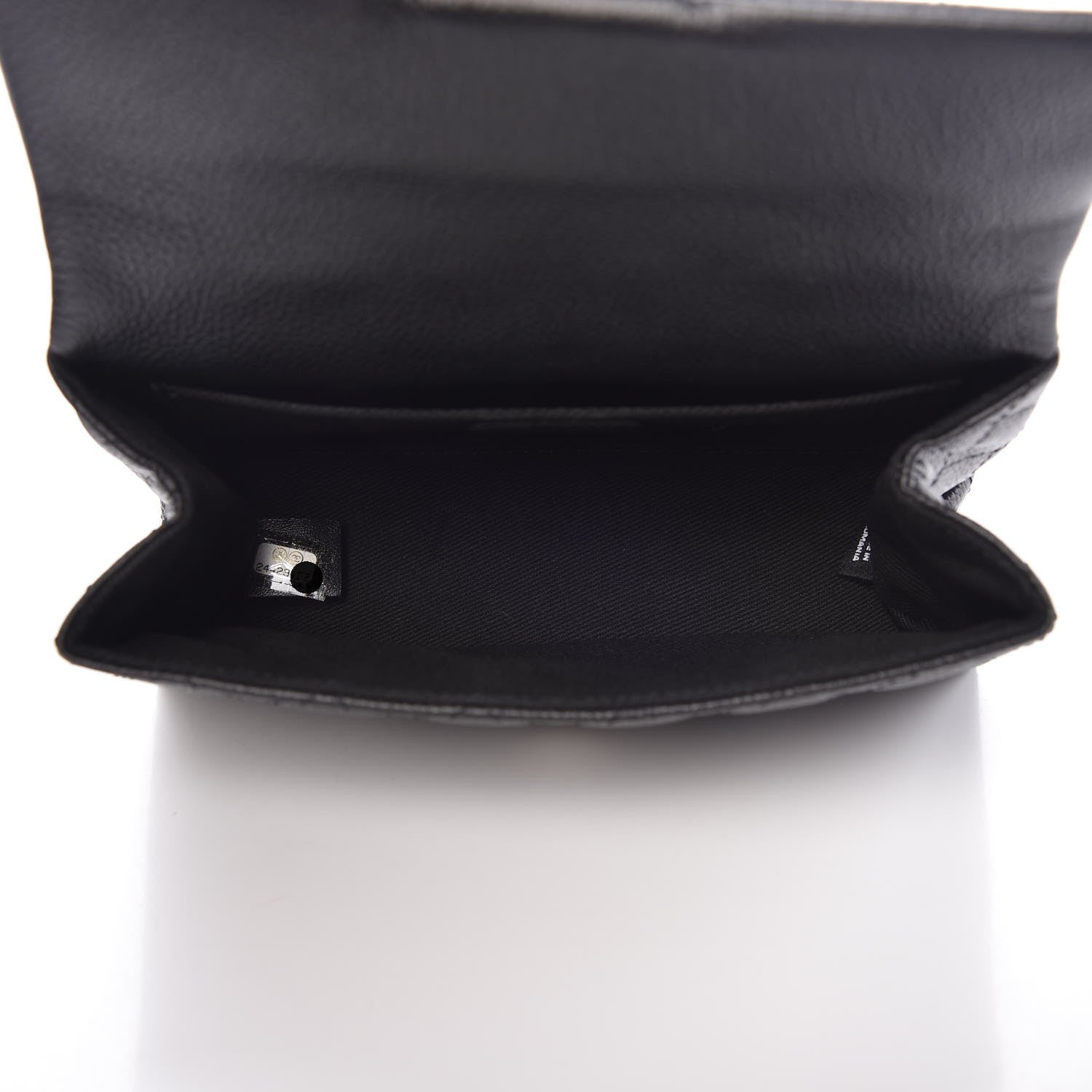 Chanel Grained Calfskin Quilted 2.55 Reissue Flap Belt Bag Clutch Black 5 of 9
