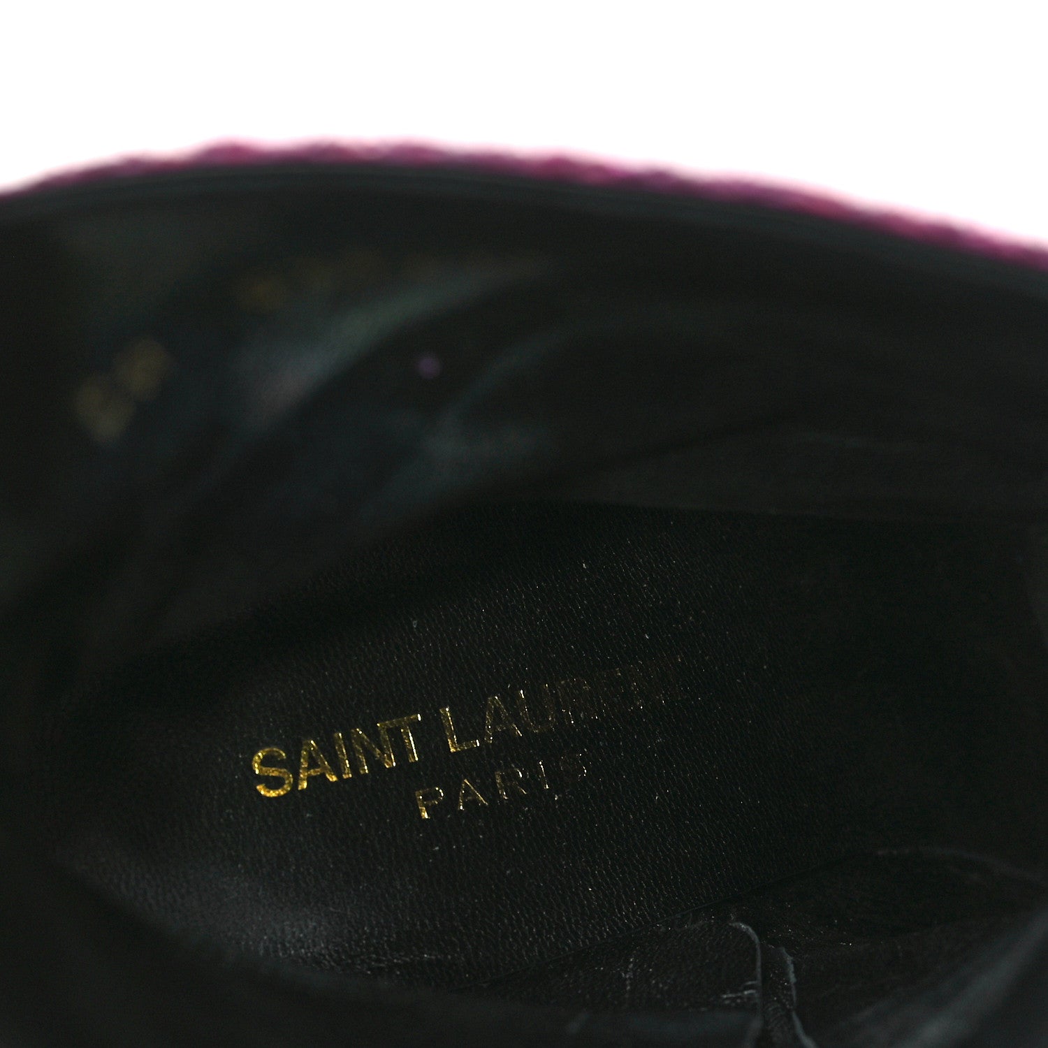 Saint Laurent Glitter Lou 95 Zip Bootie 38.5 Pink 6 of 6