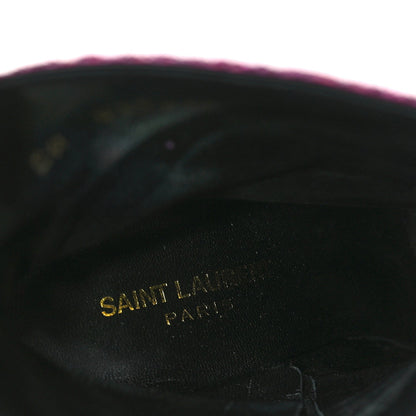 Saint Laurent Glitter Lou 95 Zip Bootie 38.5 Pink 6 of 6
