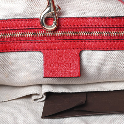 Gucci Pebbled Calfskin Medium Soho Chain Shoulder Bag Tabasco Red 6 of 13