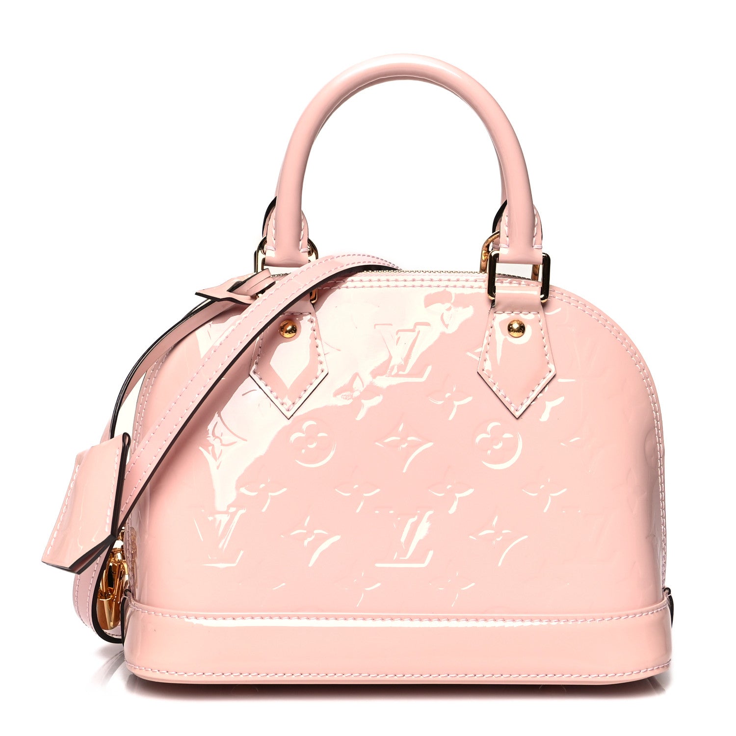 Louis Vuitton Vernis Alma BB Rose Ballerine 1 of 9